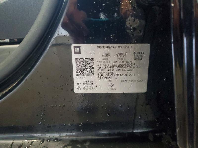 Aukcja sprzedaży 2018 Chevrolet Silverado, vin: 1GCVKRECXJZ181273, numer aukcji: 59627636