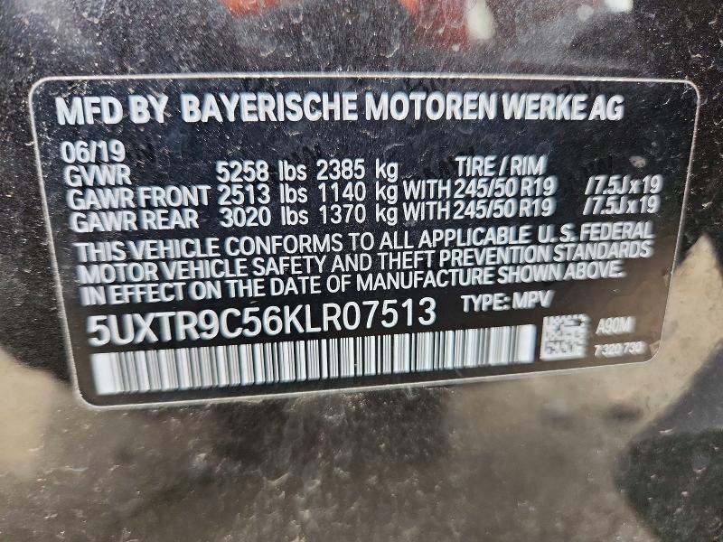 Продажа на аукционе авто 2019 Bmw X3, vin: 5UXTR9C56KLR07513, номер лота: 61215636