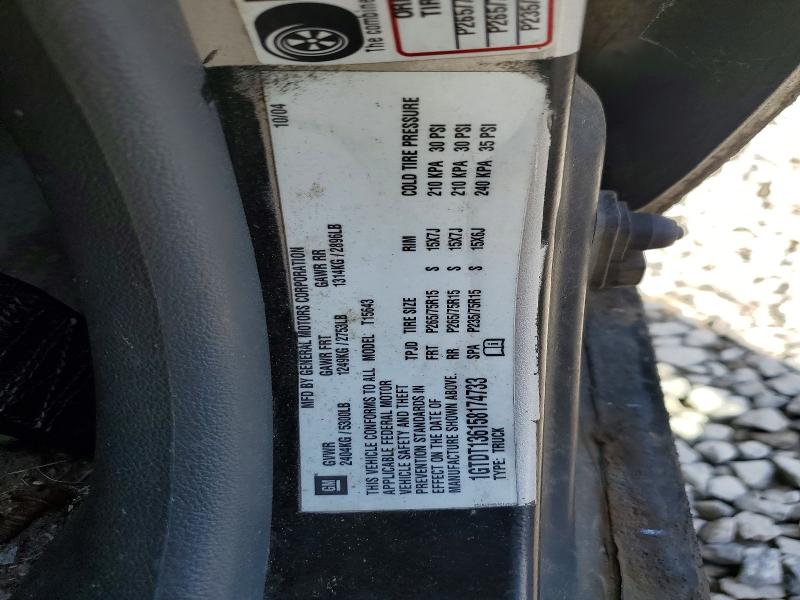 Aukcja sprzedaży 2005 Gmc Canyon, vin: 1GTDT136158174733, numer aukcji: 60977676
