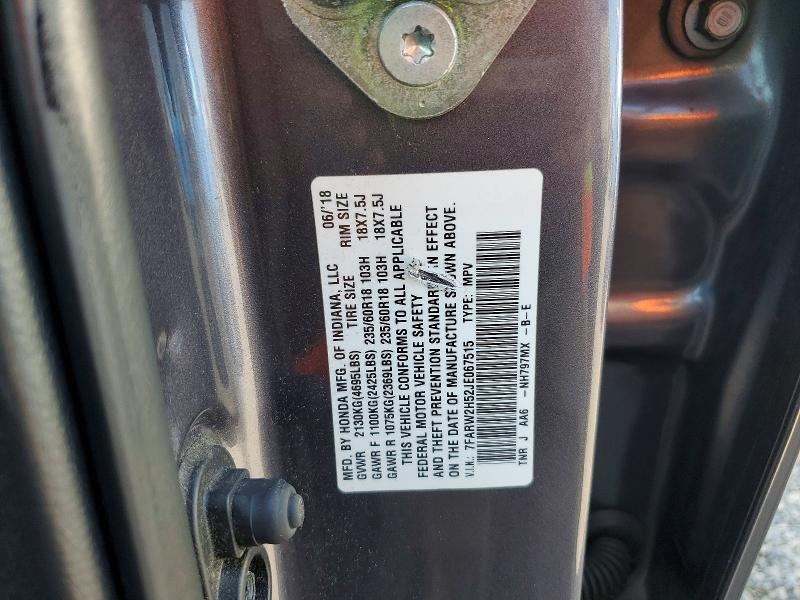 62223566 :رقم المزاد ، 7FARW2H52JE067515 vin ، 2018 Honda Cr-v مزاد بيع
