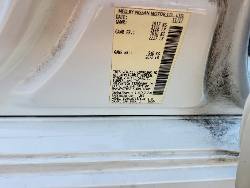85792855 :رقم المزاد ، 1N4AL3APXJC142774 vin ، 2018 Nissan Altima مزاد بيع