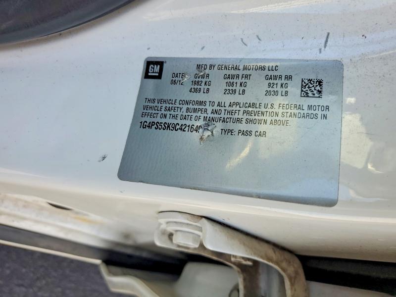 Продажа на аукционе авто 2012 Buick Verano, vin: 1G4PS5SK9C4216491, номер лота: 61820836
