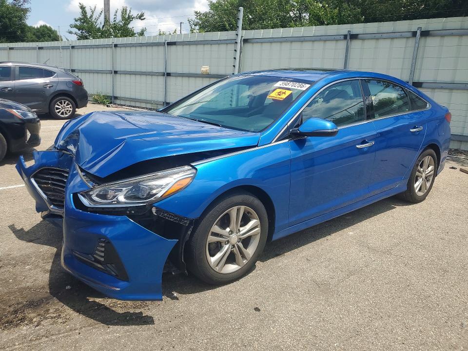 59870286 :رقم المزاد ، 5NPE34AF5JH596850 vin ، 2018 Hyundai Sonata مزاد بيع