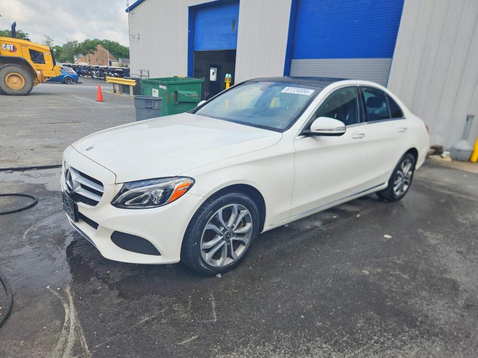 2018 Mercedes-benz C მანქანა იყიდება აუქციონზე, vin: WDDWF4KB1JR409464, აუქციონის ნომერი: 61724556