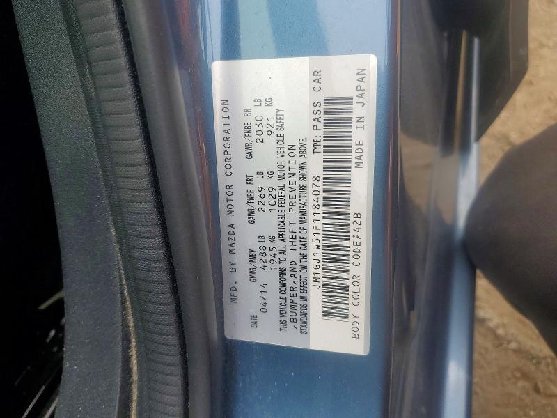61713176 :رقم المزاد ، JM1GJ1W51F1184078 vin ، 2015 Mazda 6 مزاد بيع