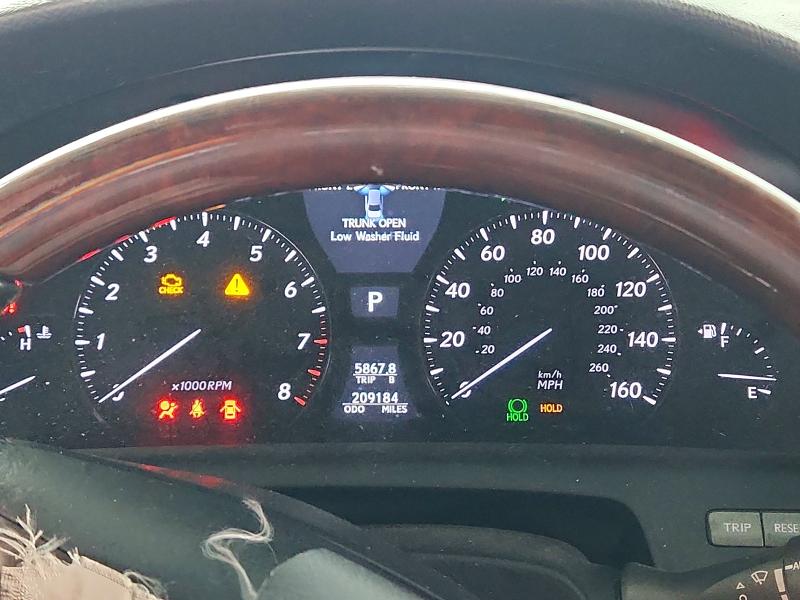 Aukcja sprzedaży 2009 Lexus Ls, vin: JTHBL46F895085249, numer aukcji: 60562386