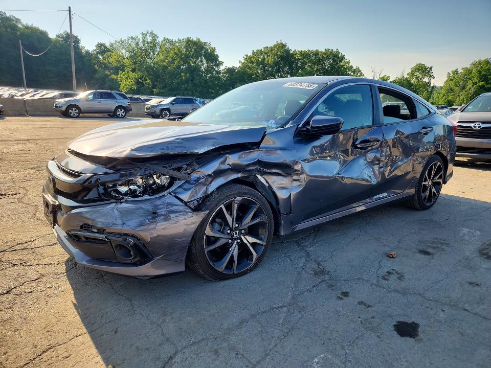 Auction sale of the 2019 Honda Civic, vin: 2HGFC2F88KH563856, lot number: 60224756
