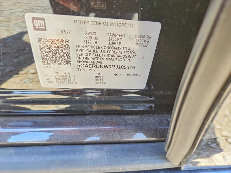2024 Buick Enclave მანქანა იყიდება აუქციონზე, vin: 5GAERBKW0RJ105316, აუქციონის ნომერი: 62333226