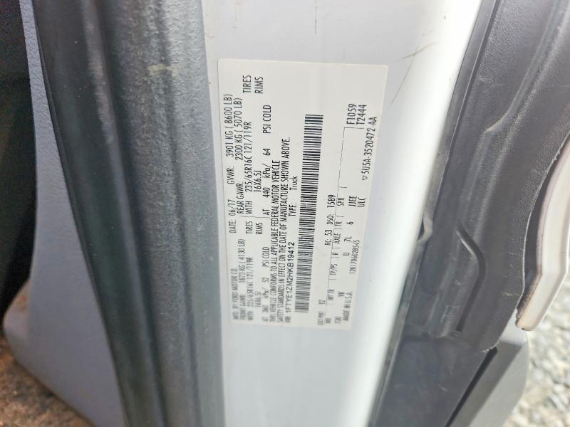 2017 Ford Transit მანქანა იყიდება აუქციონზე, vin: 1FTYE1ZM2HKB19412, აუქციონის ნომერი: 61446356