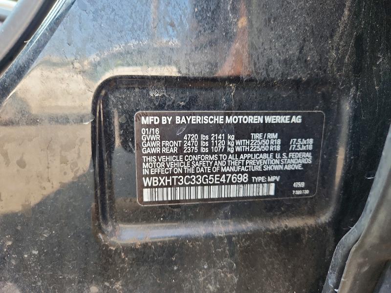 Продаж на аукціоні авто 2016 Bmw X1, vin: WBXHT3C33G5E47698, номер лоту: 62932556