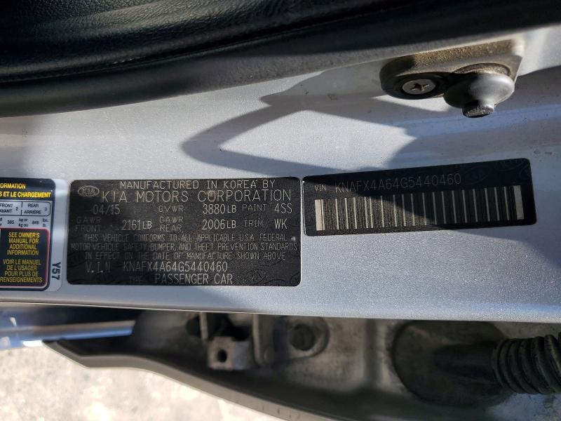 Продажа на аукционе авто 2016 Kia Forte, vin: KNAFX4A64G5440460, номер лота: 59712736