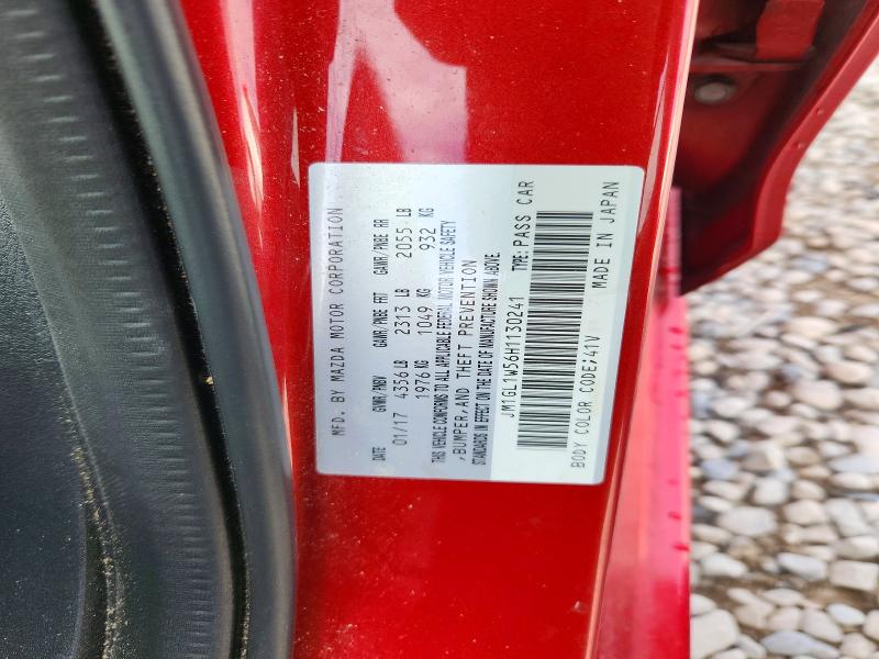 Продажа на аукционе авто 2017 Mazda 6, vin: JM1GL1W56H1130241, номер лота: 61155306