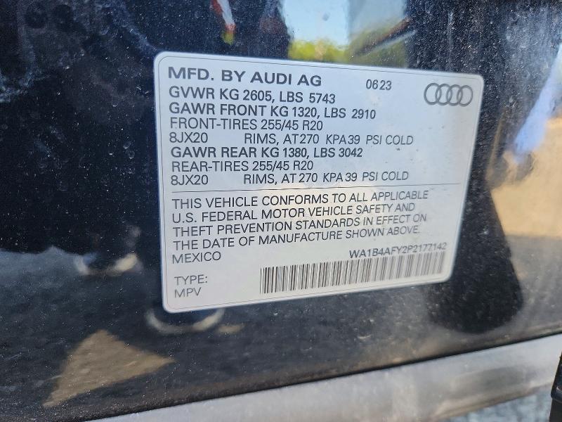 Aukcja sprzedaży 2023 Audi Sq5, vin: WA1B4AFY2P2177142, numer aukcji: 60399706