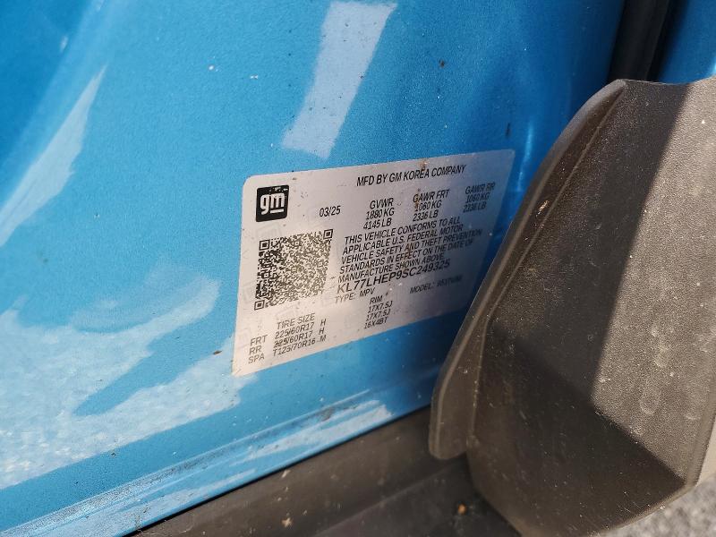 59404516 :رقم المزاد ، KL77LHEP9SC249325 vin ، 2025 Chevrolet Trax مزاد بيع