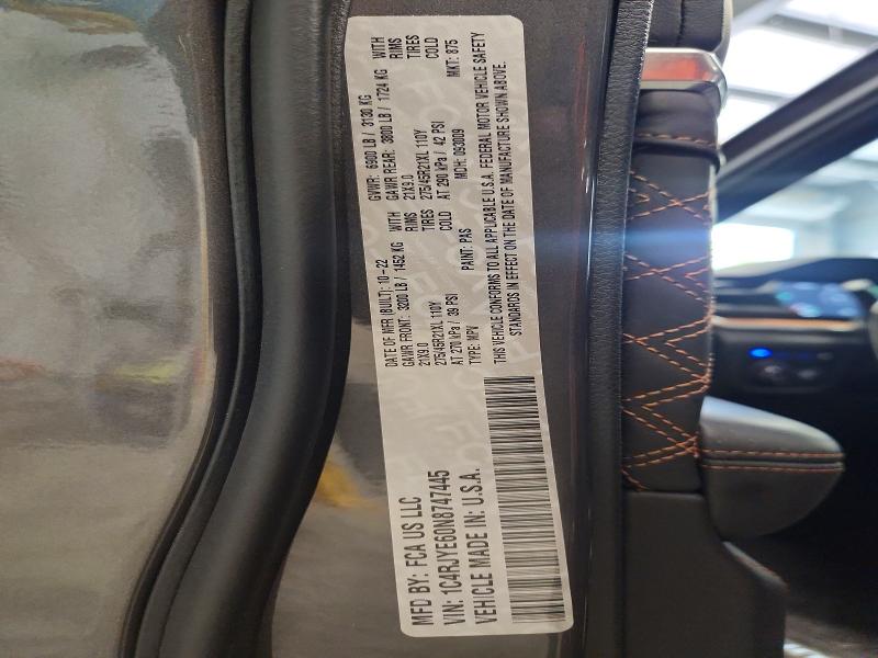 2022 Jeep Grand Cherokee მანქანა იყიდება აუქციონზე, vin: 1C4RJYE60N8747445, აუქციონის ნომერი: 61903656