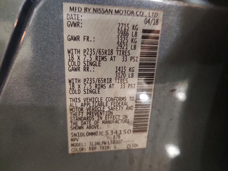 Продажа на аукционе авто 2018 Infiniti Qx60, vin: 5N1DL0MM0JC534150, номер лота: 60440286