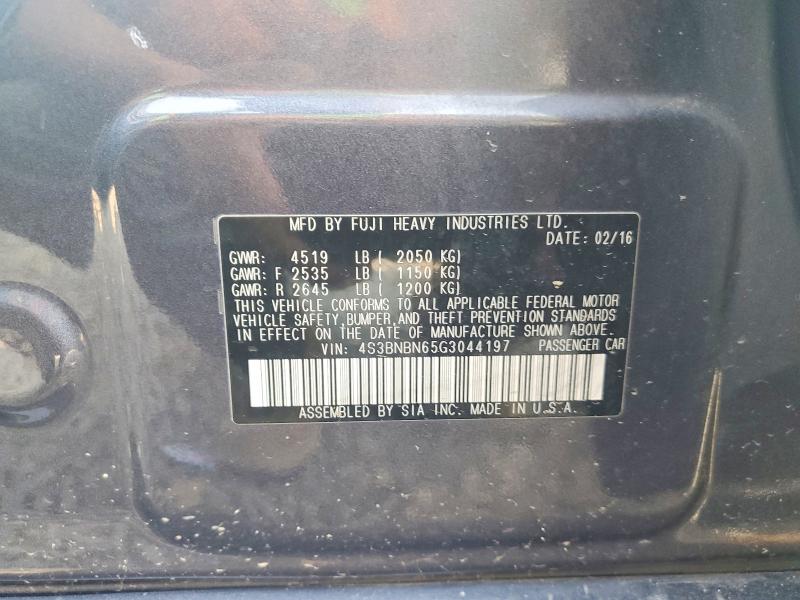 62662706 :رقم المزاد ، 4S3BNBN65G3044197 vin ، 2016 Subaru Legacy مزاد بيع