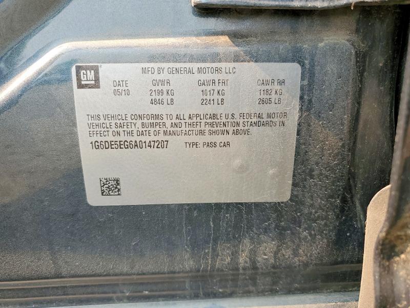 Aukcja sprzedaży 2010 Cadillac Cts, vin: 1G6DE5EG6A0147207, numer aukcji: 60920556