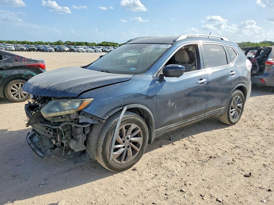60581776 :رقم المزاد ، 5N1AT2MTXGC733690 vin ، 2016 Nissan Rogue مزاد بيع