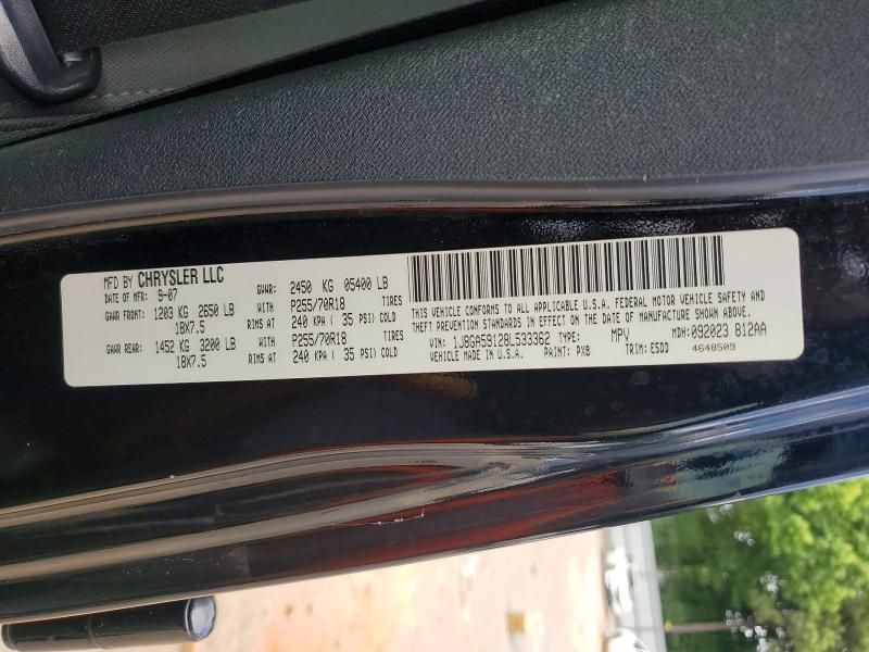 Aukcja sprzedaży 2008 Jeep Wrangler Unlimited, vin: 1J8GA59128L533362, numer aukcji: 61501856