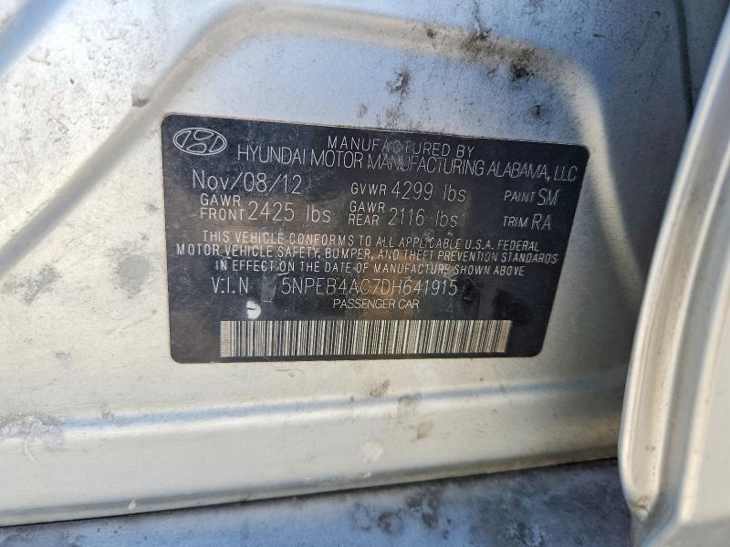 Продаж на аукціоні авто 2013 Hyundai Sonata, vin: 5NPEB4AC7DH641915, номер лоту: 60964326
