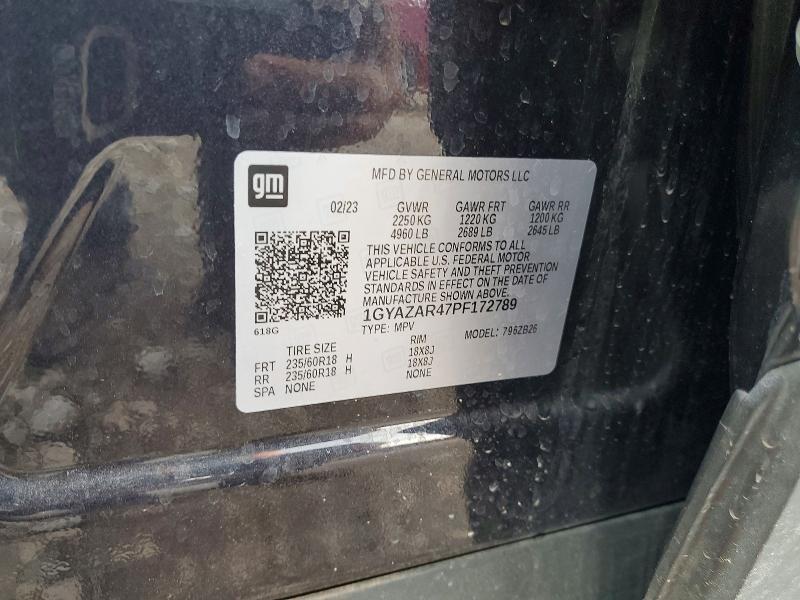 2023 Cadillac Xt4 მანქანა იყიდება აუქციონზე, vin: 1GYAZAR47PF172789, აუქციონის ნომერი: 60325716