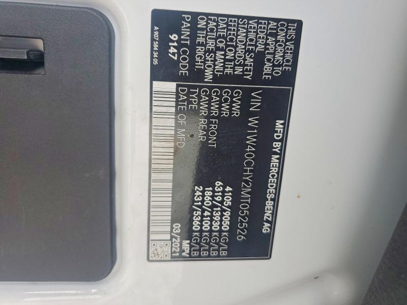 Продажа на аукционе авто 2021 Mercedes-benz Sprinter, vin: W1W40CHY2MT052526, номер лота: 61341506
