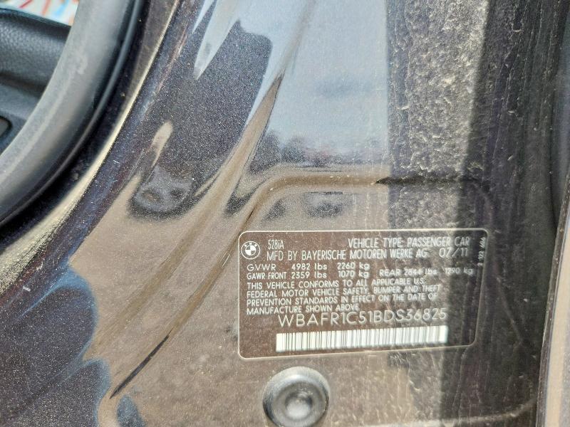Продажа на аукционе авто 2011 Bmw 528, vin: WBAFR1C51BDS36825, номер лота: 60505916