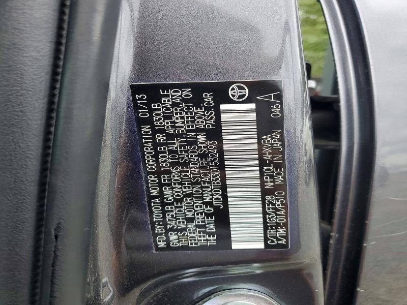 59646866 :رقم المزاد ، JTDKDTB33D1532493 vin ، 2013 Toyota Prius C مزاد بيع
