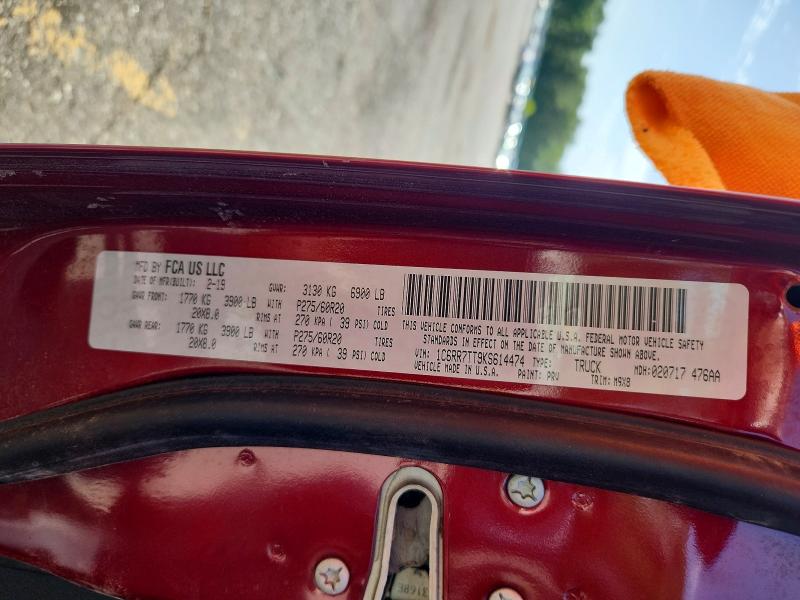 Продажа на аукционе авто 2019 Ram 1500 Classic, vin: 1C6RR7TT9KS614474, номер лота: 61334446