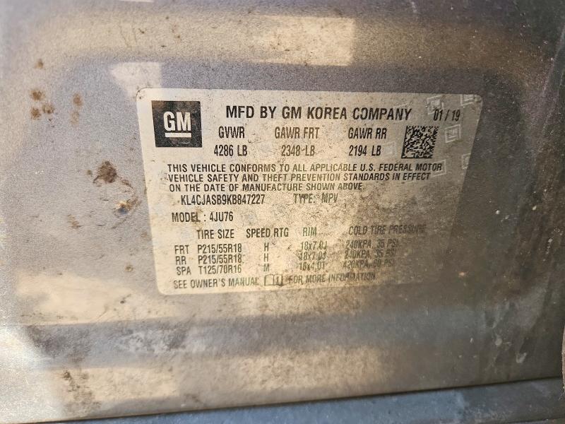 Продажа на аукционе авто 2019 Buick Encore, vin: KL4CJASB9KB847227, номер лота: 59645016