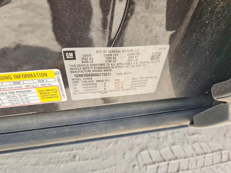 Продажа на аукционе авто 2017 Chevrolet Traverse, vin: 1GNKVGKD8HJ173071, номер лота: 61544236