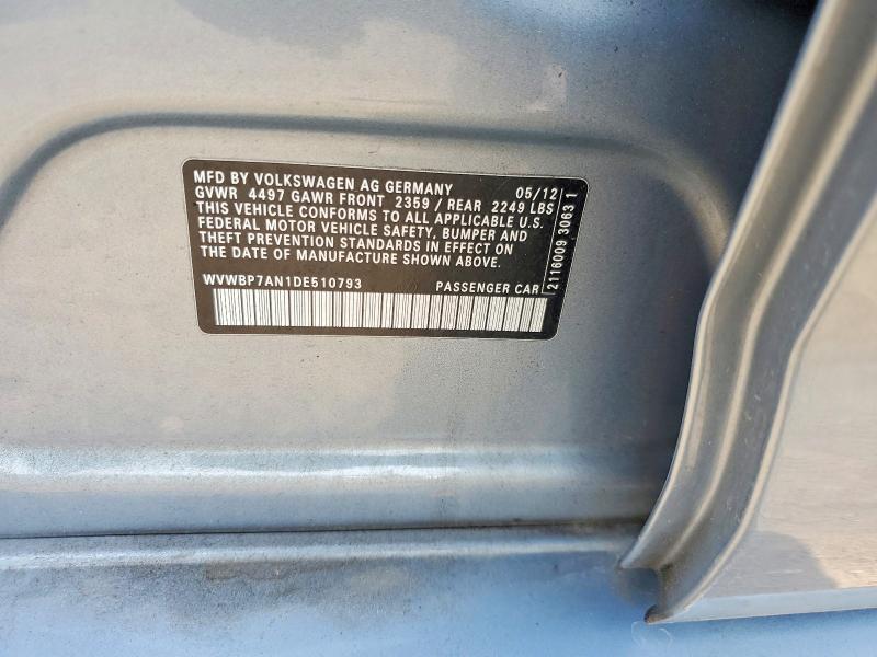 Продаж на аукціоні авто 2013 Volkswagen Cc, vin: WVWBP7AN1DE510793, номер лоту: 61935136