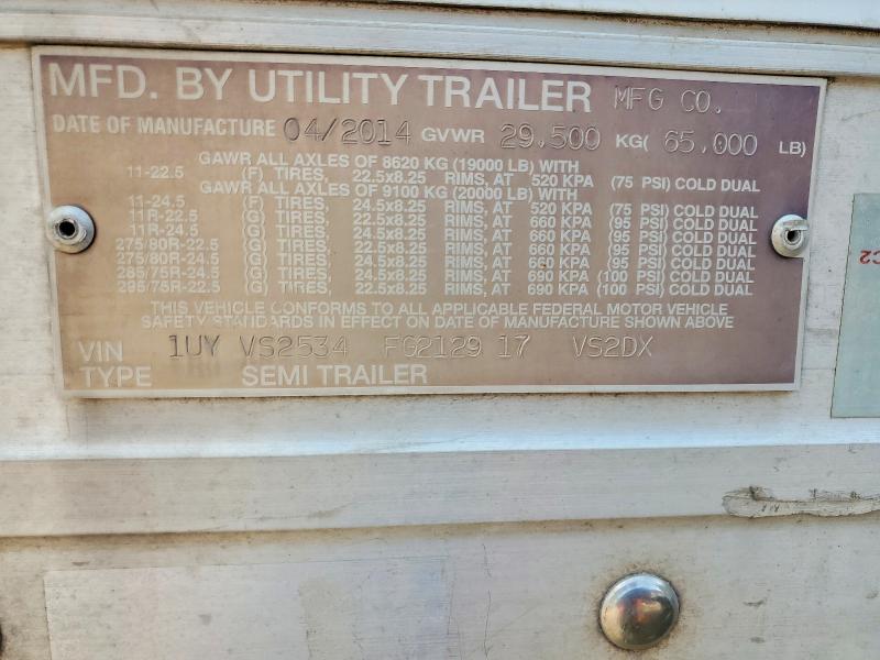 2015 Utility Trailer Trailer მანქანა იყიდება აუქციონზე, vin: 1UYVS2534FG212917, აუქციონის ნომერი: 59696836