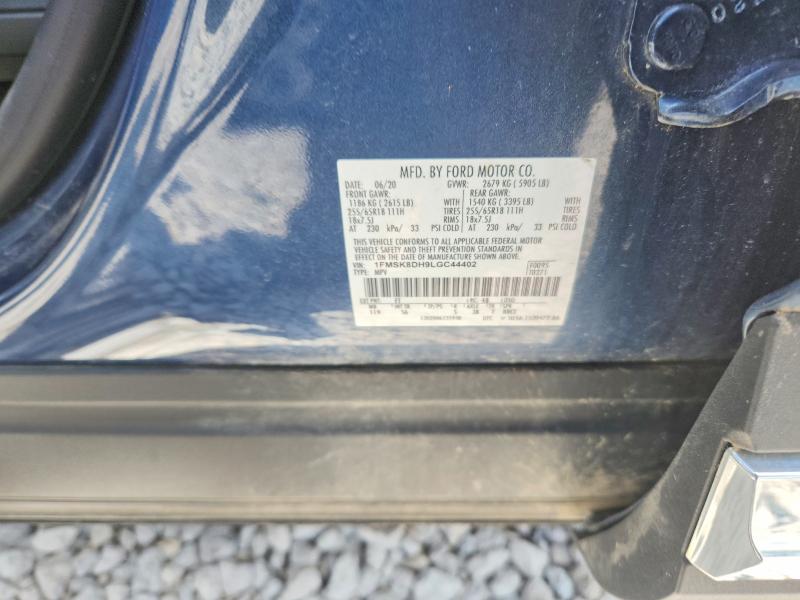 Aukcja sprzedaży 2020 Ford Explorer, vin: 1FMSK8DH9LGC44402, numer aukcji: 63205666