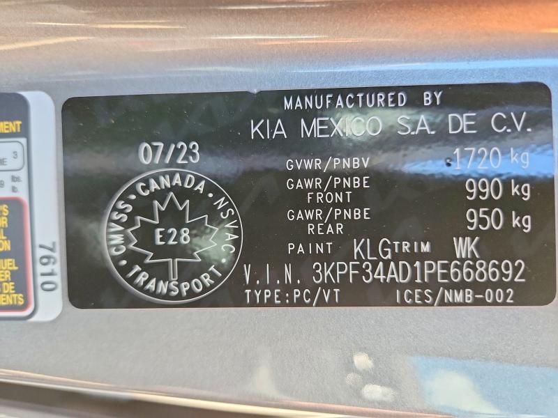 Aukcja sprzedaży 2023 Kia Forte, vin: 3KPF34AD1PE668692, numer aukcji: 59313376