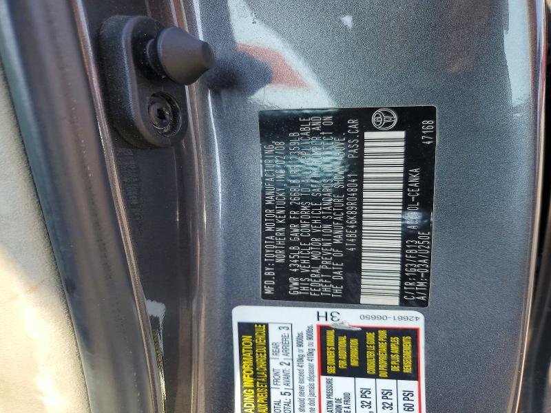 61577736 :رقم المزاد ، 4T4BE46K89R048041 vin ، 2009 Toyota Camry مزاد بيع