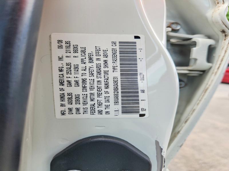 2008 Acura Tl მანქანა იყიდება აუქციონზე, vin: 19UUA662X8A049031, აუქციონის ნომერი: 62572026
