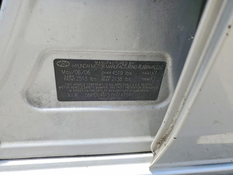 Продаж на аукціоні авто 2007 Hyundai Sonata, vin: 5NPEU46F57H174754, номер лоту: 62581556