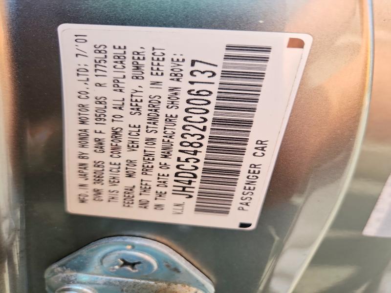 Продаж на аукціоні авто 2002 Acura Rsx, vin: JH4DC54832C006137, номер лоту: 61403096