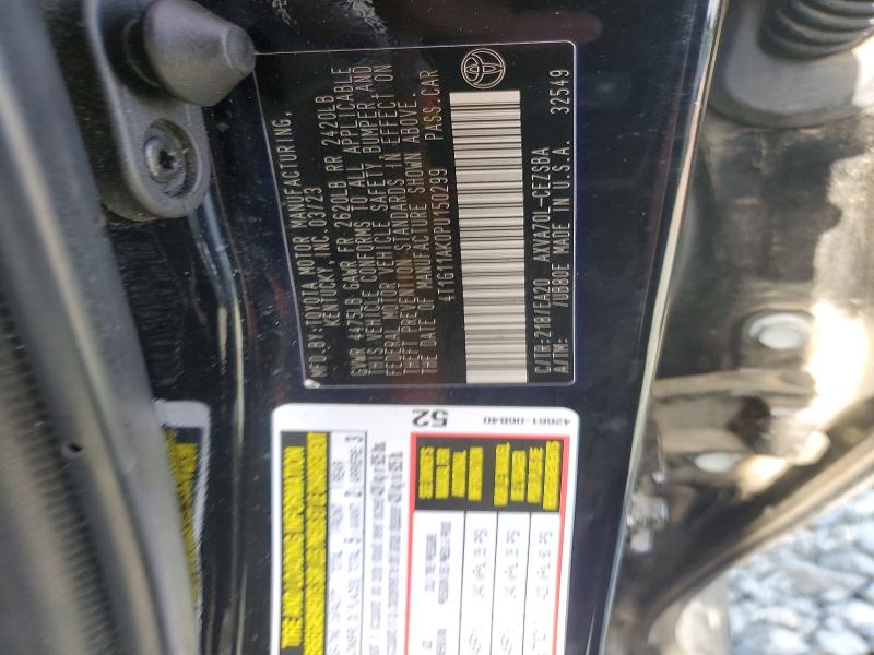 Aukcja sprzedaży 2023 Toyota Camry, vin: 4T1G11AK0PU150299, numer aukcji: 57775886