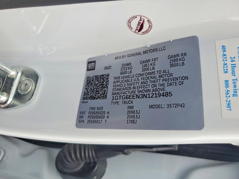 Продажа на аукционе авто 2022 Gmc Canyon, vin: 1GTG6EEN3N1219485, номер лота: 62256796