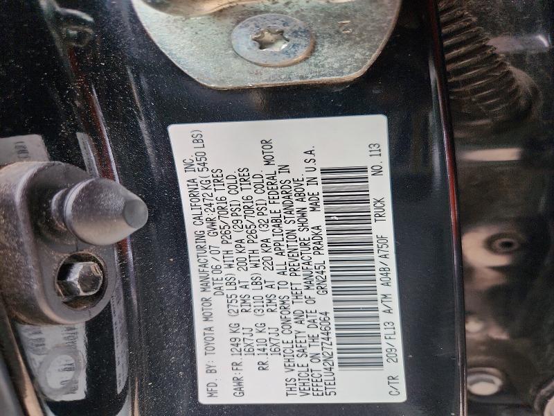 Aukcja sprzedaży 2007 Toyota Tacoma, vin: 5TELU42N27Z446064, numer aukcji: 60442766