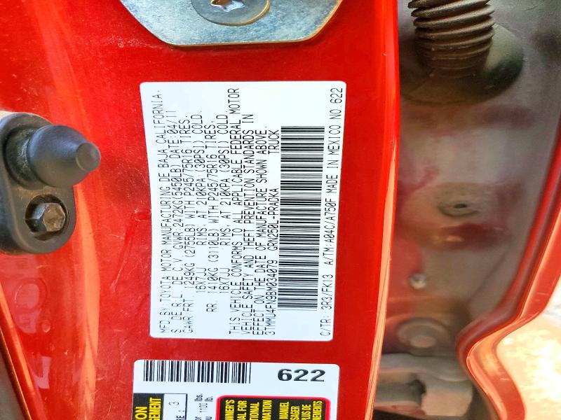 61716626 :رقم المزاد ، 3TMMU4FN9BM034079 vin ، 2011 Toyota Tacoma مزاد بيع