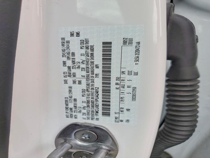 Продаж на аукціоні авто 2023 Ford Escape, vin: 1FMCU0E11PUA24812, номер лоту: 61771176