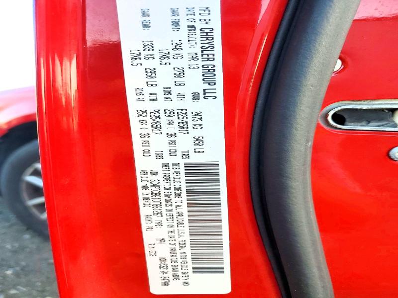 57188656 :رقم المزاد ، 3C4PDCBG1DT661267 vin ، 2013 Dodge Journey مزاد بيع