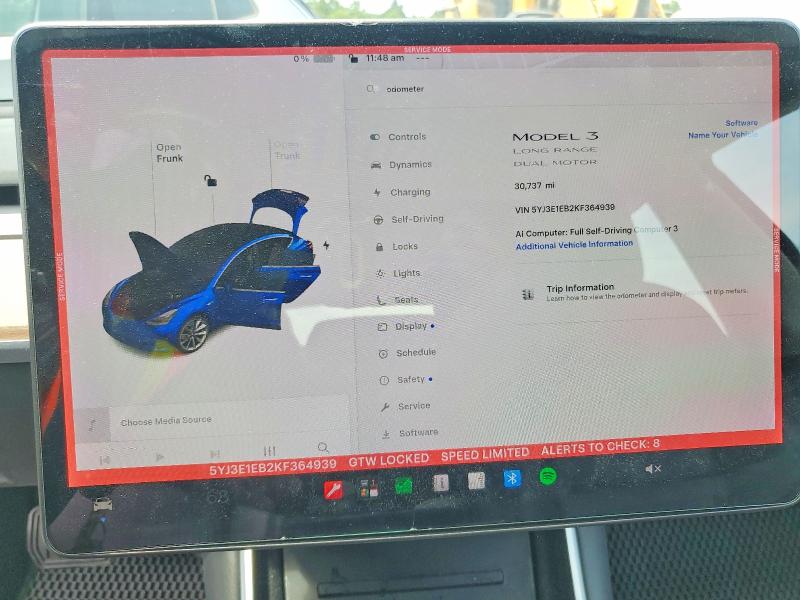 Aukcja sprzedaży 2019 Tesla Model 3, vin: 5YJ3E1EB2KF364939, numer aukcji: 62463156
