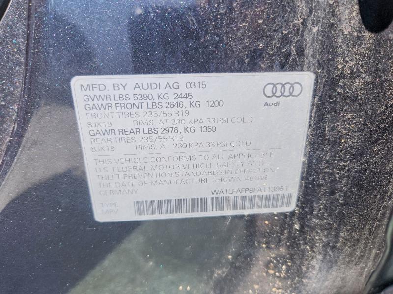 Aukcja sprzedaży 2015 Audi Q5, vin: WA1LFAFP9FA113951, numer aukcji: 60365836