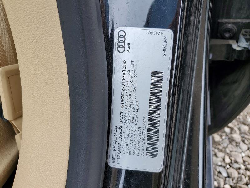 Продаж на аукціоні авто 2013 Audi A7 Premium, vin: WAUYGAFC7DN083051, номер лоту: 58096256