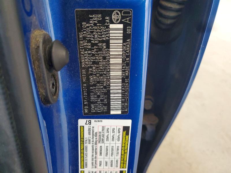 2009 Toyota Matrix მანქანა იყიდება აუქციონზე, vin: 2T1KU40E49C038902, აუქციონის ნომერი: 61567096